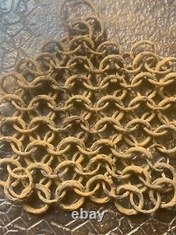 Authentic medieval annular chainmail shell Middle Ages Renaissance