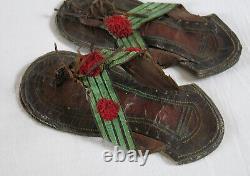 BERBER, ancient pair of Berber sandals, Tuareg, collection