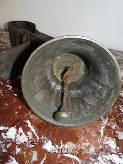 BRONZE BELL SONNAILLE Nr. 24 WITH LEATHER STRAP 19TH CENTURY