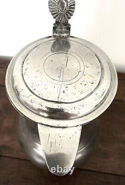 Beautiful 18th century Ath pewter jug with hallmarks