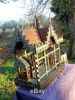 Beautiful Bird Cage Xixéme Openwork Metal And Wood House Popular Object