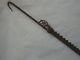 Beautiful Cremaillere A Lamp Oil Wrought Iron Decoree / Folk Art Tool Old