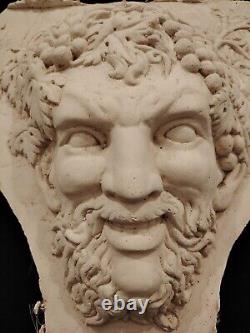 Beautiful Face Bacchus in Staff with Twine French Artisanal Craftmanship