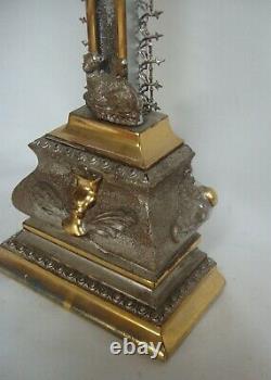 Beautiful Golden Crucifix With Gold Leaf Epoque Napoleon III