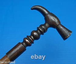 Beautiful Hammer Hammer Cane Hammer Hammer In Solid Bronze Wrought Ferule