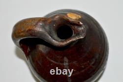 -Beautiful Jug Small Jug 18th Century Périgord Beautiful Brown Glaze Decor