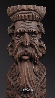 Beautiful Sculpture Wood Saint Corentin Popular Art