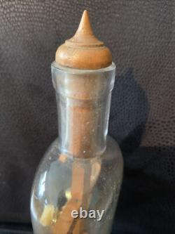 Beautiful Small Napoleon III–Era Folk Art Passion Bottle