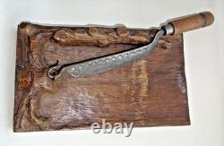 Beautiful carved bread slicer, 19th century