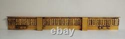 Beautifully crafted antique gilded bronze andirons bar, 19th century