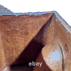 Beauvaisis Stoneware Tobacco Jar 1860 Niche Dog Cat Era Jules Ziegler Absinthe