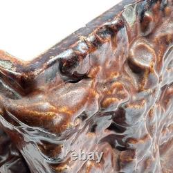 Beauvaisis Stoneware Tobacco Jar 1860 Niche Dog Cat Era Jules Ziegler Absinthe