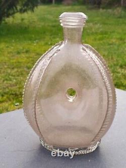 Blown Glass Bottle of Pilgrims Venice 17th Century Antique Flask