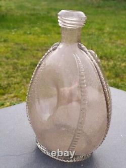 Blown Glass Bottle of Pilgrims Venice 17th Century Antique Flask