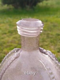 Blown Glass Bottle of Pilgrims Venice 17th Century Antique Flask