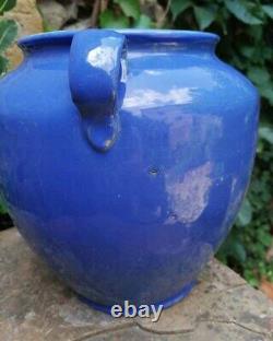 Blue Glazed Languedoc XIXth Century Confit Pot Kitchenware Pottery
