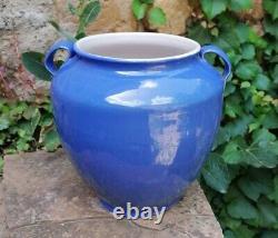 Blue Glazed Languedoc XIXth Century Confit Pot Kitchenware Pottery