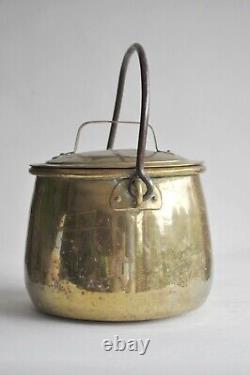 Boiler Or Pot Covered In Yellow Copper Xixth