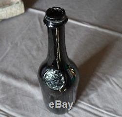 Bottle Old Glass End XVIII Century Mailly De Nesle