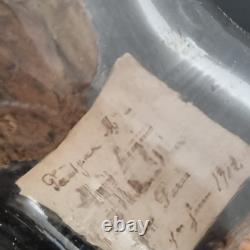 Bottle Ship Dated 1912 Made in Paris Milk Bottle Fine 19th Century