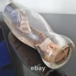 Bottle Ship Dated 1912 Made in Paris Milk Bottle Fine 19th Century