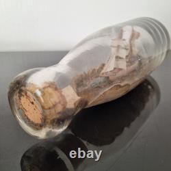 Bottle Ship Dated 1912 Made in Paris Milk Bottle Fine 19th Century