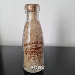 Bottle Ship Dated 1912 Made in Paris Milk Bottle Fine 19th Century