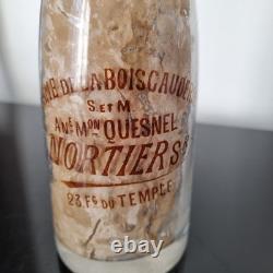 Bottle Ship Dated 1912 Made in Paris Milk Bottle Fine 19th Century
