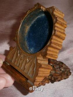 Box Watch Case Watch Wood Very Finely Carved Relief Watch Holder