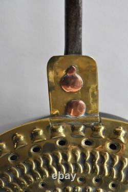 Brass and Wrought Iron Chamber Pot Circa 1700