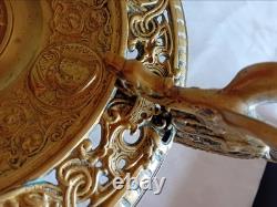 Bronze Cup 19th Century 4 Kings of France and Chimeras