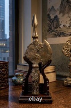 Bronze Ritual Axe, Qing Dynasty, Qianlong Emperor, 18th Century