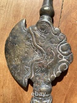 Bronze Ritual Axe, Qing Dynasty, Qianlong Emperor, 18th Century