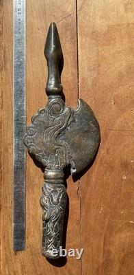 Bronze Ritual Axe, Qing Dynasty, Qianlong Emperor, 18th Century