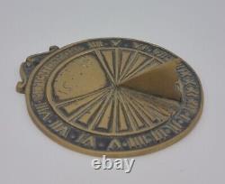 Bronze Sundial Dated 1579 Memento Mori