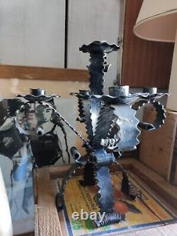 Brutal Iron Candle Holder