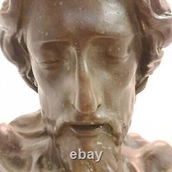 Bust of Christ/Bronze patina/Benvenuto Cellini/ Italy/Antique