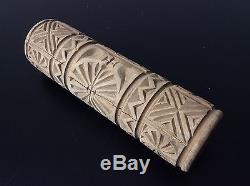 Butter Roll In Carved Wood Object Of Folk Art Tool Late Nineteenth