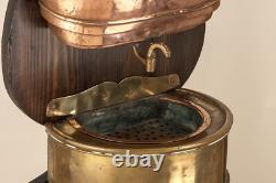 COPPER 18th CENTURY DOVETAILED FOUNTAIN IN ANTIQUE COPPER DINANDERIE