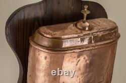 COPPER 18th CENTURY DOVETAILED FOUNTAIN IN ANTIQUE COPPER DINANDERIE