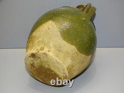 -CRUCHE TERRACOTTA CHAPEL OF POTS 18th Green Glaze GARDEN DECOR kitchen D