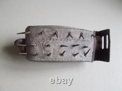 Cabinet of Curiosities Defense Collar for Dogs Anti-Wolf, Leather and Metal