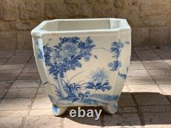 Cache Bonsai Pot Chinese Blue And White