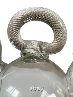Càntir Blown-Glass Water Jug (Botijo), Spain, Catalan Work, 18th Century