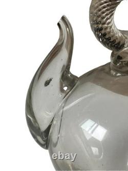 Càntir Blown-Glass Water Jug (Botijo), Spain, Catalan Work, 18th Century