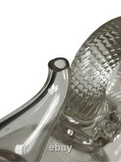 Càntir Blown-Glass Water Jug (Botijo), Spain, Catalan Work, 18th Century