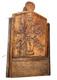 Carved Flour Box With A Flower Basket