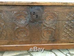 Carved Oak Chest XVII