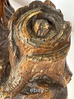 Carved Wood Stag Black Forest 19th Century