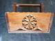 Carved Wooden Basket Folk Art Abri&egrave;s Queyras Hautes-alpes France 30 Cm